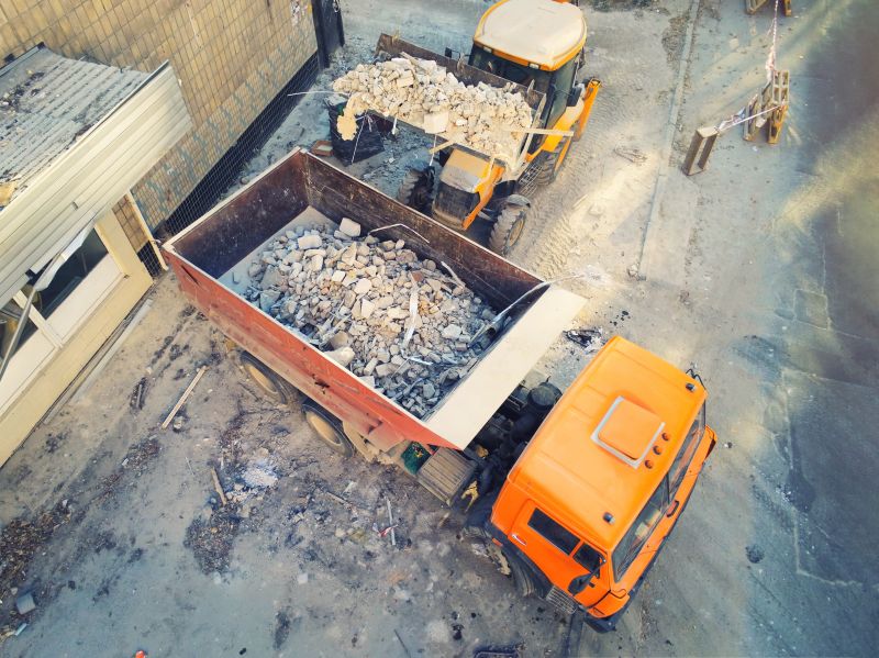 Loading Concrete Debris